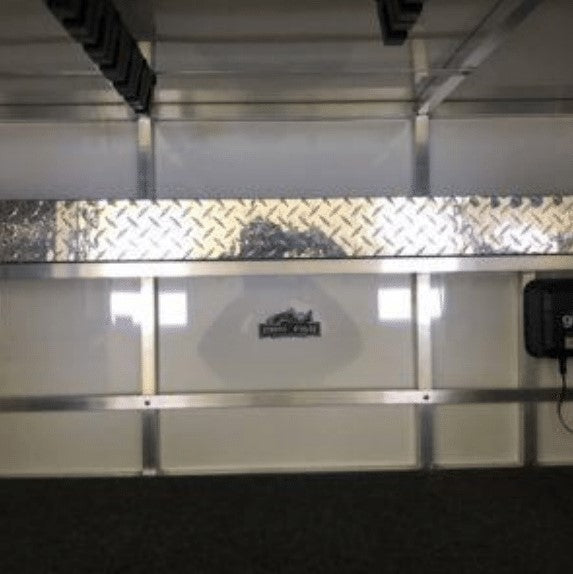 ADD ON - Diamond Plate Front Large Wall Tackle Shelf